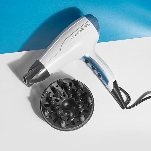 Remington Shine Therapy Hair Dryer (Ionic, 90% more Ions for Frizz Free Shine, Powerful, Fast Professional Drying, Diffuser, Concentrator, 3 Heat / 2 Speed Settings, Cool Shot, 2300W) D5216 thumbnail 4