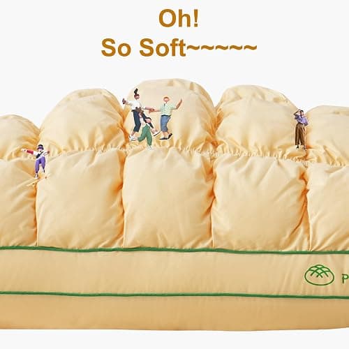 YOUR MOON Fluffy Support Bed Pillow Queen Size, Luxury Hotel Quality Bed Pillows for Side Sleeper, Super Soft Premium Down Alternative Filling Pillow for Sleeping (Yellow) thumbnail 2