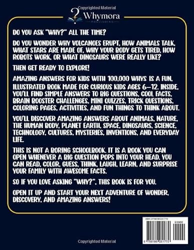 Amazing Answers for Kids With 100,000 Whys: The Big Book of Answers to Questions Curious Kids Ask About Science, Space, Nature, Animals, History, The Human Body, Technology & AI, and Everyday Life thumbnail 2