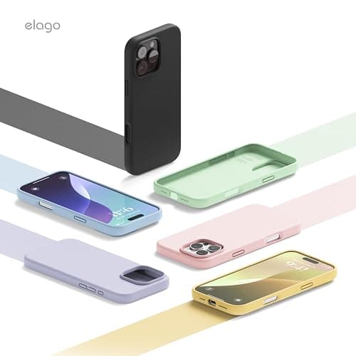 elago Compatible with iPhone 16 Pro Case, Premium Liquid Silicone Case, Full Body Protective Cover, Shockproof, Slim Phone, Anti-Scratch Soft Microfiber Lining, 6.3 inch (Hot Pink) thumbnail 8