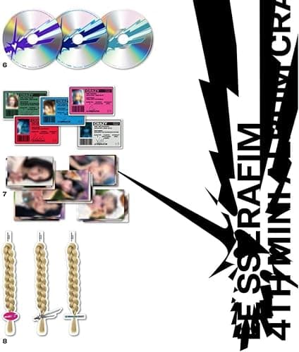 LE SSERAFIM CRAZY 4th Mini Album Standard 3 Ver Set (Vol1 + Vol2 + Vol3) thumbnail 7