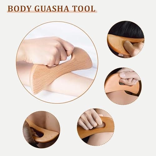 3PCS Wood Therapy Massage Tools, Lymphatic Drainage & Body Sculpting Wooden Massager, Maderoterapia Anti-Cellulite Tool for Deep Tissue Massage, Pain Relief & Muscle Recovery thumbnail 7