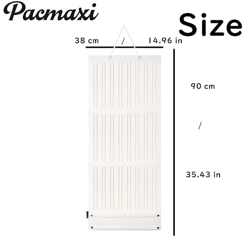 PACMAXI Baby Girl Hair Bows Holder, Hair Clips Storage Hanger For Ribbons | Baby Girl Hair Bows & Clips Organizer - Sturdy Stand, Wall Hanging for Nursery Decor (White, Large) thumbnail 3