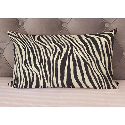 EKOBLA Decorative Lumber Cushion Case Zebra Striped Printed African Safari Skin Cotton Linen Farmhouse Throw Pillow Covers Cushion Case 12x20 Inches for Couch Sofa Home Decoration thumbnail 2
