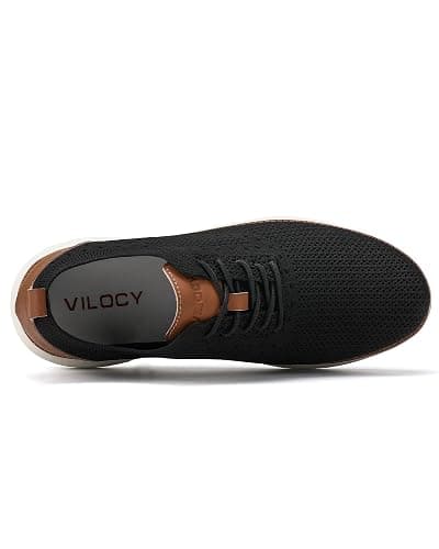 VILOCY Men's Casual Dress Sneakers Oxfords Business Mesh Breathable Walking Shoes Tennis Comfortable thumbnail 2