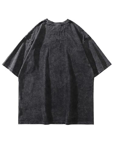Laixton Men's Graphic Tees Shirt Unisex Cotton Oversized T-Shirt Short Sleeve Vintage Streetwear Casual Tee Top thumbnail 5