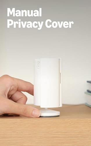 Ring Indoor Cam, Home or business security in 1080p HD video, White thumbnail 4