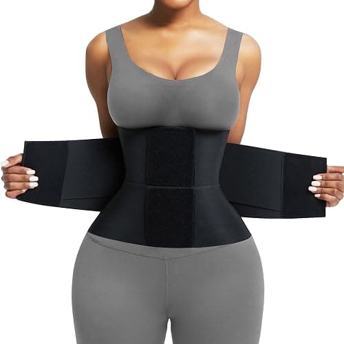 FeelinGirl Waist Trainer Belt Waist Cincher Trimmer Ab Belt Tummy Control Body Shaper with Triple Wrap Women and Men - Image 1