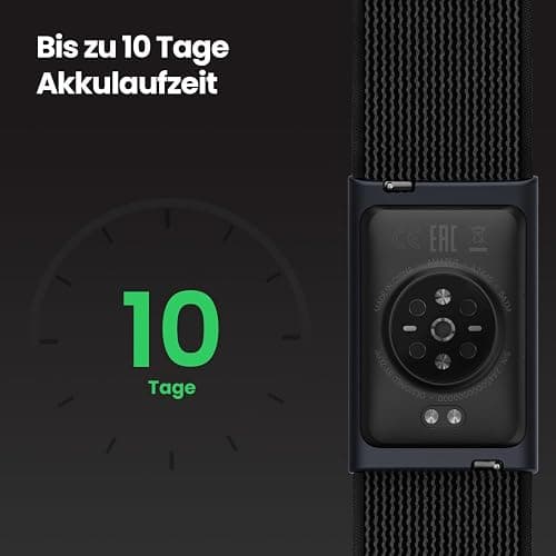 Amazfit Helio Strap Smart Band Fitness-Tracker, 24/7 Aktivitäts und Schlaftracker mit Herzfrequenz, 10 Tage Akkulaufzeit, 27 Sportmodi, Krafttraining, HYROX, Kein Abo erforderlich für Android & iPhone thumbnail 5