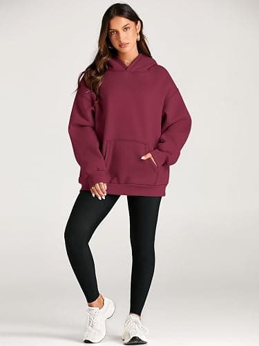 Trendy Queen Womens Oversized Hoodies Fleece Sweatshirts Fall Fashion 2025 Pullover Sweaters Winter Clothes thumbnail 5