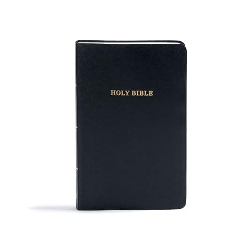 KJV Gift and Award Bible, Black Imitation Leather, KJV Holy Bible, Red Letter, Pure Cambridge Text, Presentation Page, Easy-to-Read Bible MCM Type - Image 1