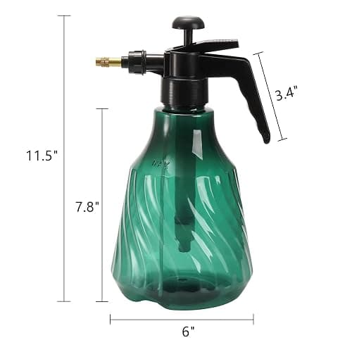 ZEAYEA 2 Pack 0.5 Gallon Hand Held Garden Sprayer, Pump Pressure Water Sprayer, Plastic Watering Cans with Adjustable Nozzle, Hand Sprayers for Lawn, Garden, Indoor Outdoor Gardening, Home Cleaning thumbnail 2