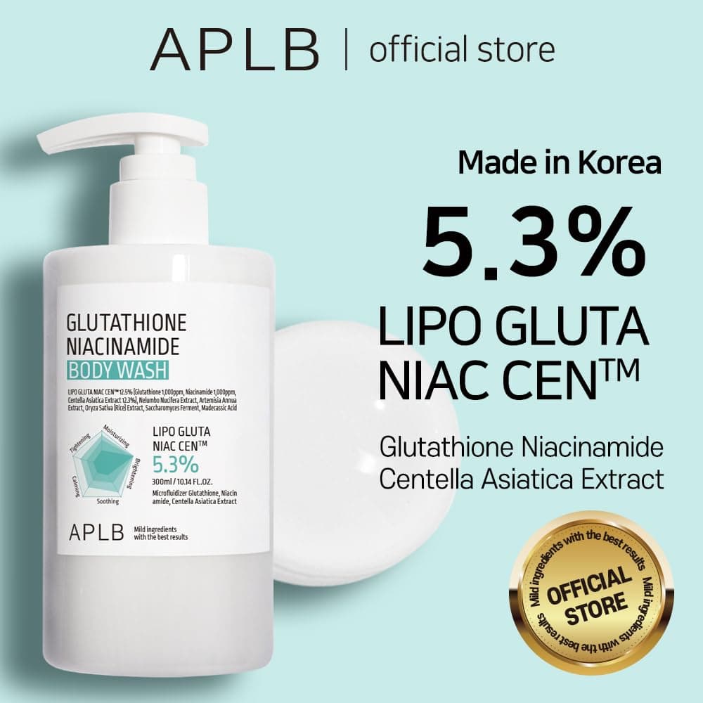 APLB Glutathione Niacinamide Body Wash | LIPO GLUTA NIAC CEN™ 5.3% 10.14 FL.OZ / Korean Skincare, Gentle ingredients for the safety of your skin, Long lasting nourishment and deep moisture for soft skin thumbnail 2