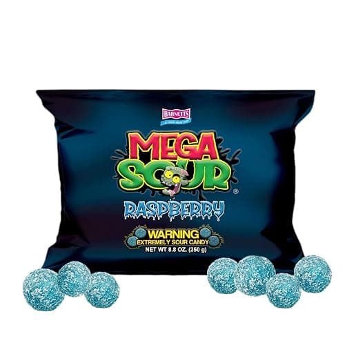 Barnetts Mega Sour Raspberry Fizz Candy 250g Handmade British Sweets - Image 1