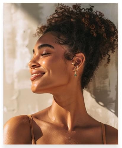 Flat Back Stud Earrings Set Surgical Stainless Steel Dainty Cartilage Earring Pack for Women Men thumbnail 6