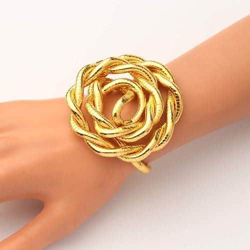 BNQL Bendable Snake Necklace Flexible Multi-purpose Necklace - Gold thumbnail 4