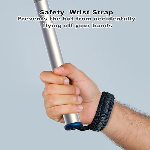 VR Baseball Bat Attachment for Meta Quest 3/3S - Aluminum Short Baseball Bat Handle Accessory for WIN Reality and Totally Baseball Indoor Training (Comes with Real Grip Tape) (Silver) thumbnail 6