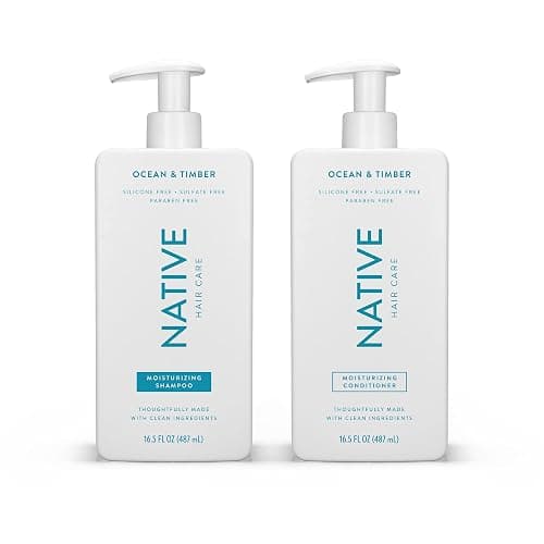 Native Ocean & Timber Shampoo and Conditioner Contain Naturally Derived Ingredients | All Hair Types, Color & Treated, Fine to Dry Damaged, Sulfate & Dye Free - 2-Pack - Image 1