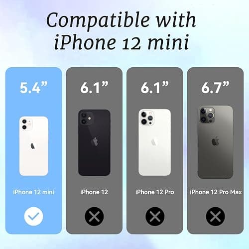 ChiCaseVer for iPhone 12 mini Case, Nostalgic Beach Collage with Surfboard & Stay Salty, Military-Grade Drop Protection, Coastal Soft Slim TPU Protective Cover with Camera Protection for Women & Girls thumbnail 4