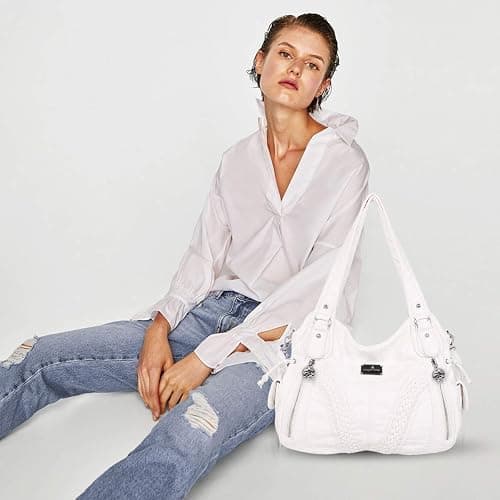 NICOLE & DORIS Woman Shoulder Bag Casual Crossbody Bag Shopper Soft PU Leather Handbag for Ladies Fashion Hobo Bag Large Capacity Tote Bag thumbnail 2