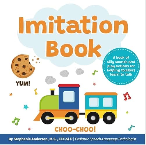Imitation Book: Interactive & Fun Learn to Talk Board Book For Toddlers Ages 0-4, Written by a Speech Therapist - Image 1
