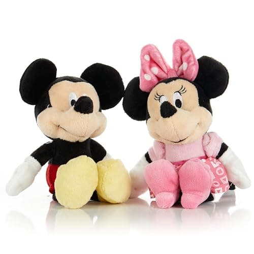 KIDS PREFERRED Disney Baby Minnie Mouse Stuffed Animal Plush Toy Mini Jingler, 6.5 inches thumbnail 6