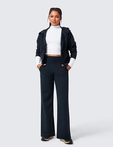 CRZ YOGA Butterlift Wide Leg Pants Pockets 29"/31"/33" - High Waisted Yoga Lounge Buttery Soft Comfy Casual Womens thumbnail 3