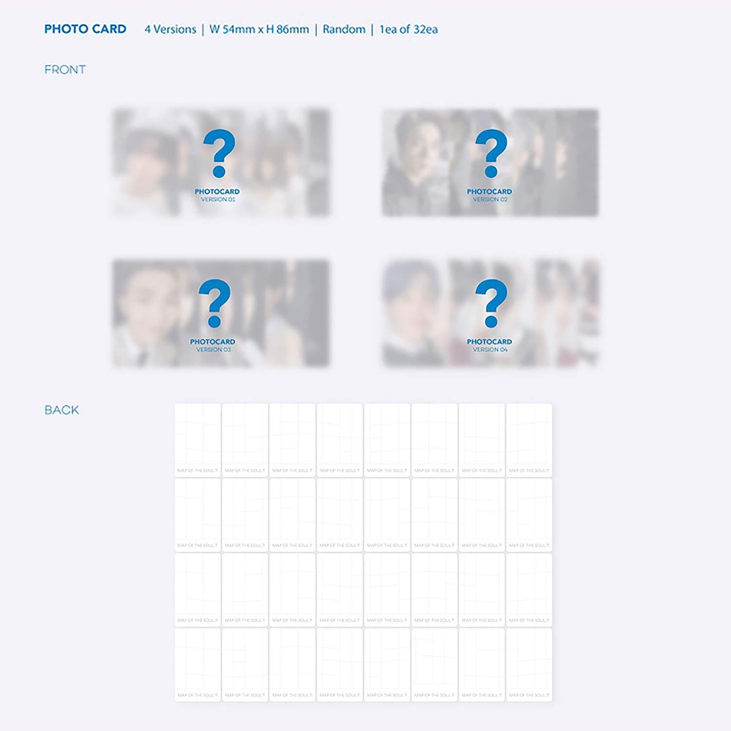 BTS Album - MAP OF SOUL : 7 [ 3 ver. ] Package + Photo Book + Lyric Book + CD + Mini Book + Photo Card + PostCard + Sticker + Coloring Paper thumbnail 5
