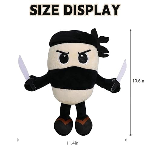 Italian Brainrot Plush, 9.8inch Cappuccino Assassino,Cute Stuffed Figure Doll for Kids and Adults Inspired Plush Toy thumbnail 3