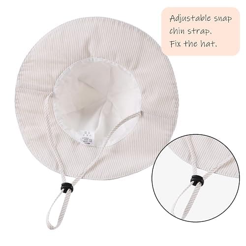 Zsedrut Baby Girl Sun Hats Wide Brim Toddler Floppy Bucket Hat Sun Protection Cap Spring Summer Beach Hat 0-4Years thumbnail 5