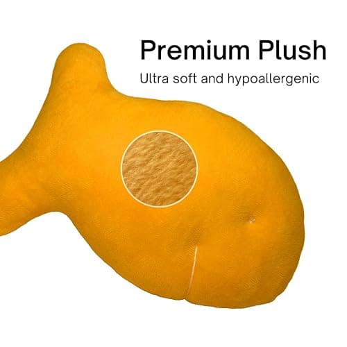 Snack Plushies Cheddar Fish Cracker Plush Toy – 10” Soft & Huggable Stuffed Animal Pillow – Cute Snack-Inspired Cuddly Gift for Kids & Adults thumbnail 5