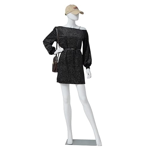 6 FT Female Mannequin Dress Form Display - Manikin Torso Stand Realistic Full Body Mannequin for Retail Clothing Shops, Halloween Christmas Cosplay, White (No.2) - Image 1