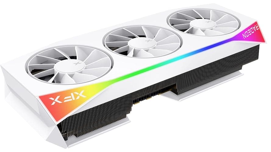 XFX Mercury AMD Radeon RX 9070XT OC Gaming White Edition with RGB 16GB GDDR6, HDMI 3xDP, AMD RDNA 4 RX-97TRGBBW9 thumbnail 5
