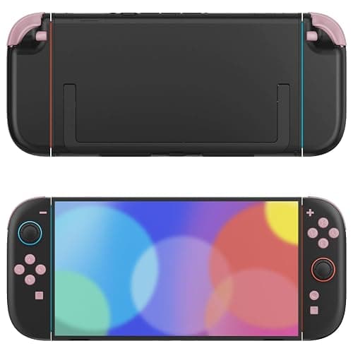 eXtremeRate DIY Replacement Full Set Buttons for Joycon 2, Custom ABXY Direction Keys Dpad + - C Home Capture Release L R ZR ZL Trigger Buttons for Nintendo Switch 2 Controller - Cherry Blossoms Pink thumbnail 8