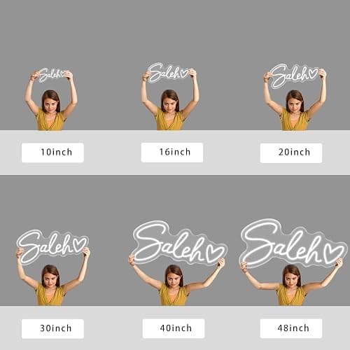 IbayNawi Custom Neon Signs, Personalized Neon Sign for Wall Decor, Neon Sign Customizable for Bedroom, Wedding, Birthday Party thumbnail 2