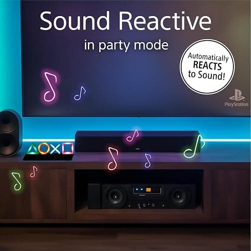 Paladone Playstation Controller Icons Light with 3 Light Modes - Sound Reactive, Dynamic Phasing, and Standard Mode - Gaming Desk Accessories and Game Room Decor thumbnail 5