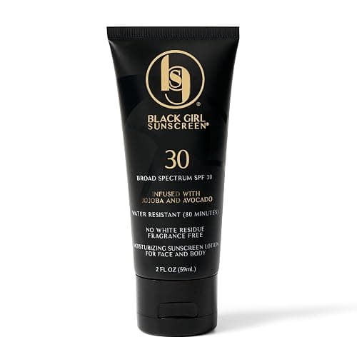 Black Girl Sunscreen SPF 30 for the Face & Body - Moisturizing Sun Protection, SPF 30, Sun Lotion for Women, Ultra Sheer, Travel Size, No White Cast for Melanin Rich Skin - 2 fl oz - Image 1