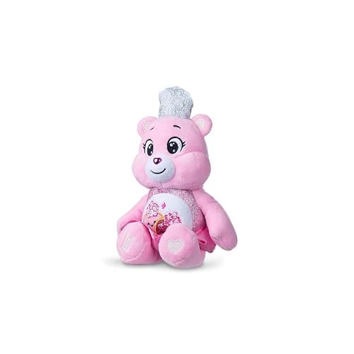 Basic Fun Care Bears x Wicked 22cm Plush – Love-a-Lot Bear as Glinda – Collectible Soft Toy from the Care Bears x Wicked Collaboration, Pink thumbnail 4
