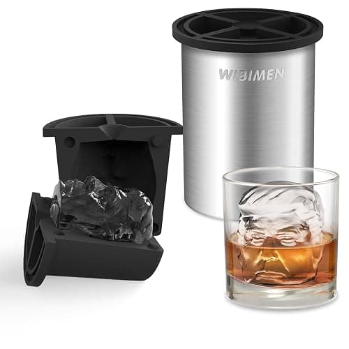 Clear Ice Cube Maker, 2" Stainless Steel Clear Ice Maker for Old Fashioned Whiskey lover, Bourbon, Whiskey, Cocktail Gifts for Men on Birthday or Holiday, Easy-Release Ice Ball Maker Mold - Image 1