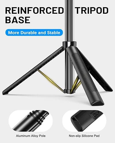 Yeaki Vlogging Kit for iPhone/Android, 71" Selfie Stick Tripod for iPhone with Light, Wireless Remote & Microphone, Adjustable Phone Tripod for TikTok/YouTube Starter Content Creator Essentials Kit thumbnail 6