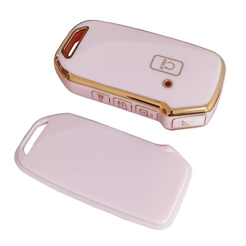 TAPAYICA for Kia Key Fob Cover TPU Shell Keychain Fit for Kia Ceed Cerato Forte NIRO Seltos Sorento Soul Sportage Telluride (Pink) thumbnail 4