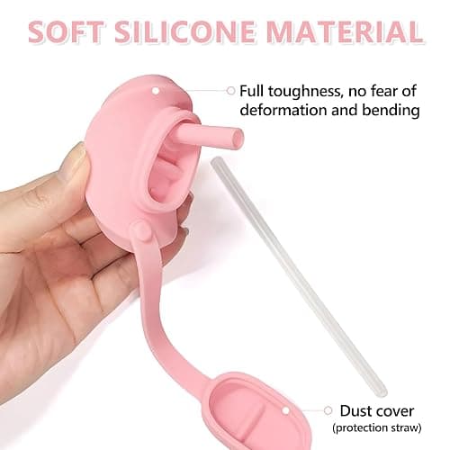 4 Pack Soda Can Lids with Straw, Pop Can Lids with Handle, Reusable Straws Silicone, Can Covers for Soda, Pouch Topper No Spill, BPA-Free, Airtight Seal, Fits Standard 12oz & 16oz Cans thumbnail 6