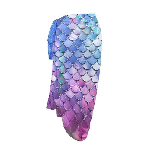 Zarisguat Women Sarong Swimsuit Coverups Chiffon Long Bikini Wraps Sheer Beach Bathing Suit Cover Up thumbnail 6
