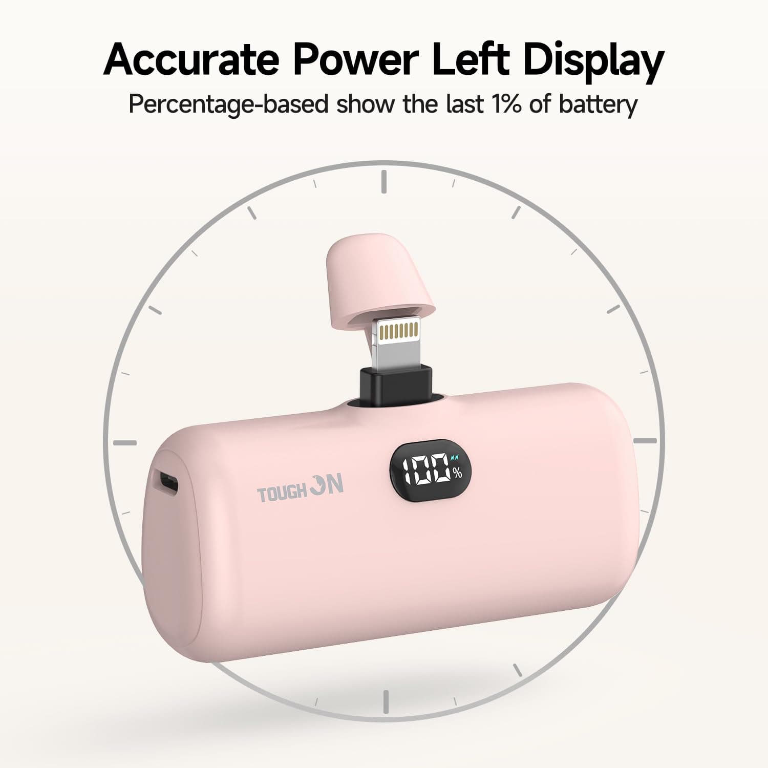 TOUGH ON Mini Portable Charger 5000mAh Power Bank PD Fast Charging, Small Portable Charger Battery Pack Compatible with iPhone 14,13,12 Pro Max/Pro Max,11 and More thumbnail 6