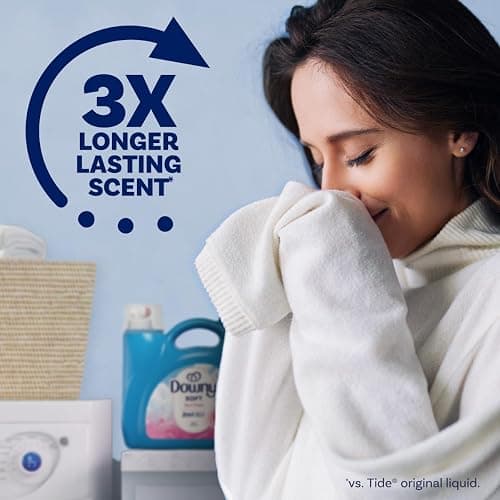 Downy Fabric Softener Liquid, April Fresh Scent, 140 fl oz, 190 Loads, HE Compatible, Downy Fabric Softener, Liquid Fabric Softener, Laundry - April Fresh - 140 Fl Oz (Pack of 1) thumbnail 4