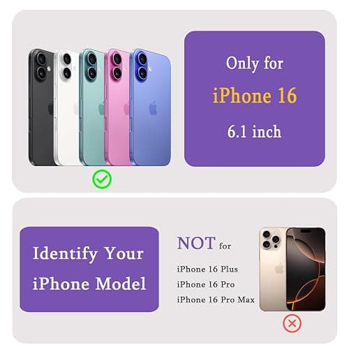 JoyToday for iPhone 16 Case,Wildflowers Meadow,Compatible with Magsafe[2X Stronger Than Standard],Dual-Layer Protection,Stylish Unique Design,Cute Phone Case Cover thumbnail 8