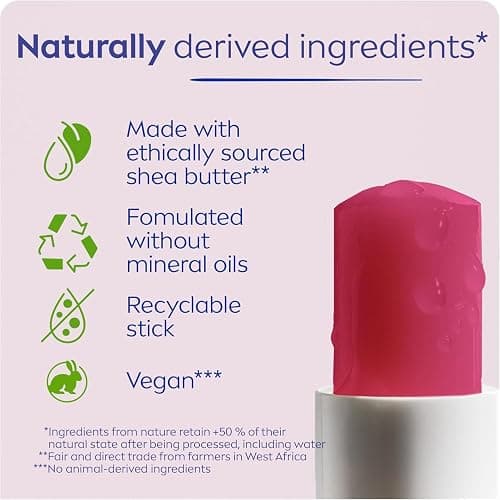 NIVEA Watermelon Shine Lip Balm, Tinted lip balm with shea butter & natural oils for 24hr moisture, Watermelon scent, Lip moisturizer for dry lips, (2 x 4.8g) thumbnail 7