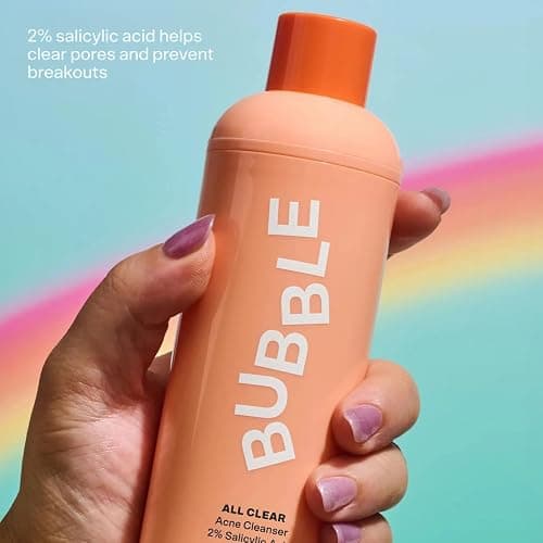 Bubble Skincare All Clear Anti-Breakout Foaming Face Wash - 2% Salicylic Acid Cleanser for Acne-Prone Skin, Gentle Facial Cleanser for Oily, Combination & Sensitive Skin (125 ml) thumbnail 5