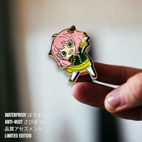 Anya Forger Enamel Spy x Family Pin - Loid Forger Merch Figure Pin for Backpack thumbnail 3