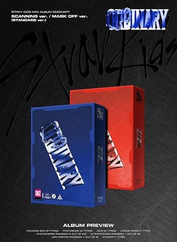STRAYKIDS - ODDINARY Album SCANNING Version Normal Version R+Photocards+ID Photocard+Mini Poster+Photobook+Lyrics Paper+Sticker thumbnail 2